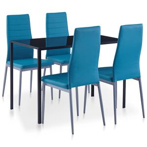 vidaXL 5-tlg. Essgruppe Blau