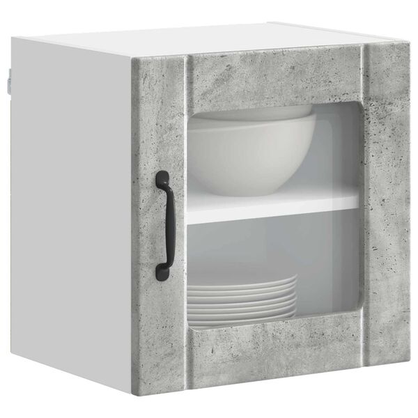 vidaXL K&uuml;chenschrank Lucca Betongrau 40 x 31 x 40 cm Holzwerkstoff