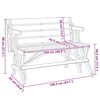 vidaXL Picknicktisch mit Bänken 2-in-1 Massivholz Tanne
