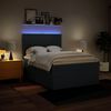 vidaXL Boxspringbett mit Matratze Blau 160x200 cm Stoff