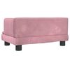 vidaXL Kindersofa Rosa 60x40x30 cm Samt