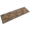 vidaXL K&uuml;chenteppich Waschbar Morgen Braun 45x150 cm Samt