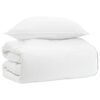 vidaXL Bettw&auml;sche-Set Wei&szlig; 137 x 200 cm Baumwolle, Bambus, Polyester