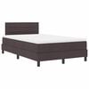 vidaXL Boxspringbett mit Matratze Dunkelbraun 120 x 190 cm Stoff