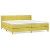 vidaXL Boxspringbett mit Matratze Gr&uuml;n 200x200 cm Stoff