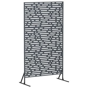 vidaXL Sichtschutz 100 x 50 x 180 cm Stahl Anthrazit
