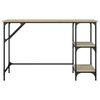 vidaXL Schreibtisch Sonoma-Eiche 120x50x75 cm Metall Holzwerkstoff