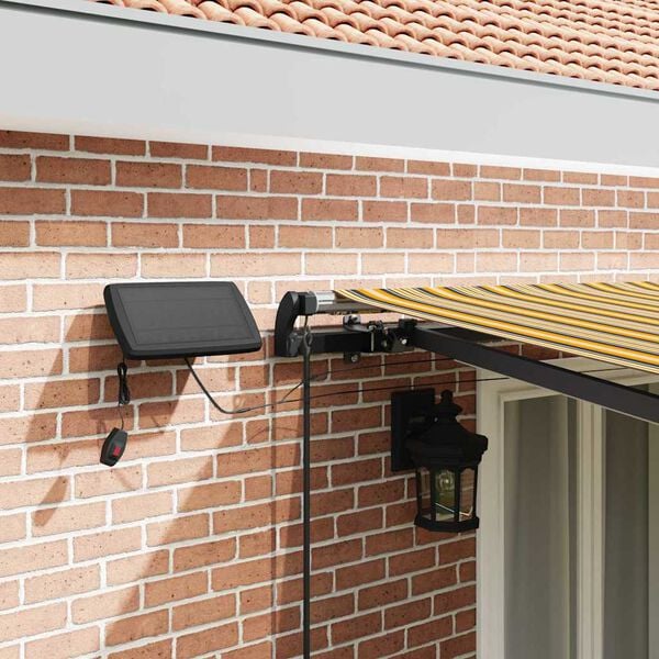 vidaXL Einziehbare Markise Mehrfarbig 500 x 300 cm Stoff