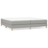 vidaXL Boxspringbettgestell Hellgrau 200x200 cm Stoff