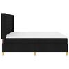 vidaXL Boxspringbett mit Matratze Schwarz 200 x 200 cm Stoff