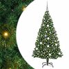 vidaXL K&uuml;nstlicher Weihnachtsbaum mit 300 LEDs mit St&auml;nder Gr&uuml;n 180 cm