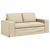 vidaXL Sofa 2 pcs Creme 182 x 80 x 82 cm Stoff