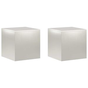 vidaXL Pflanzenst&auml;nder 2 pcs Silber 40 x 40 x 40 cm Stahl