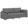 vidaXL 3-Sitzer-Sofa Dunkelgrau 220 cm Stoff
