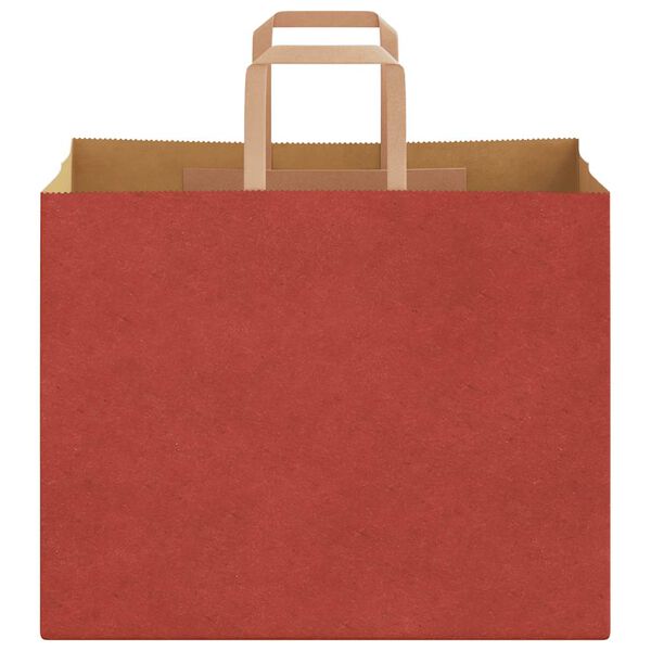 vidaXL Papiertragetaschen 50 Stk. mit Henkeln Rot 32x22x24 cm