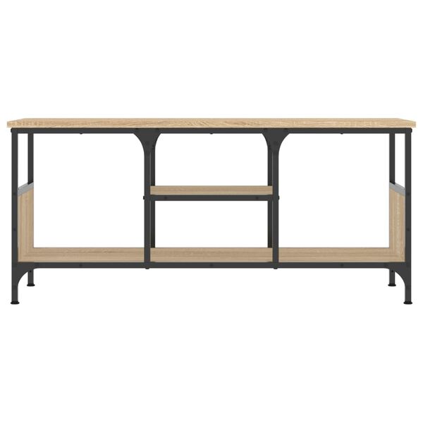 vidaXL TV-Schrank Sonoma-Eiche 100x35x45 cm Holzwerkstoff & Eisen