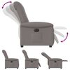 vidaXL Relaxsessel Elektrisch Taupe Stoff