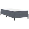 vidaXL Boxspringbett mit Matratze Dunkelgrau 80 x 200 cm Stoff