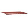 vidaXL Einziehbare Markise Orange und Braun 600 x 300 cm