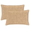 vidaXL Kissenbezug 2 stk. HOUTEN Creme 50 x 70 cm Faux Kaninchenfell