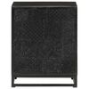 vidaXL Nachttisch Schwarz 40x30x50 cm Akazie und Mango Massivholz