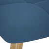 vidaXL Relaxsessel mit Hocker Blau Stoff
