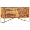 vidaXL Sideboard 118x30x60 cm Massivholz Akazie