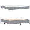 vidaXL Boxspringbett Hellgrau 180 x 200 cm Stoff