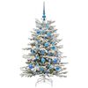 vidaXL K&uuml;nstlicher klappbarer Weihnachtsbaum Wei&szlig; 120 cm PE und PVC