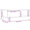 vidaXL Couchtisch Grau Sonoma 90x50x36,5 cm Holzwerkstoff