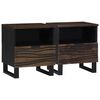 vidaXL Nachttisch 2 stk. Walnuss 40 x 33 x 46 cm Holzwerkstoff