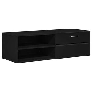 vidaXL Holzschrank 100,5 x 39 x 30 cm Schwarz Holzwerkstoff