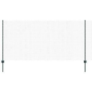 vidaXL Geschwei&szlig;ter Drahtzaun mit Pfosten 25 x 1,2 m Gr&uuml;n Netz