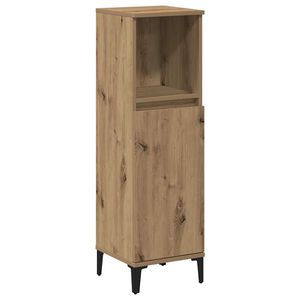 vidaXL Badschrank Artisan-Eiche 30x30x100 cm Holzwerkstoff