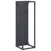 vidaXL Brennholzregal Anthrazit 25x25x80 cm Kaltgewalzter Stahl