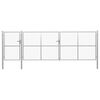 vidaXL Gartentor aus Stahl 500 x 150 cm Silber