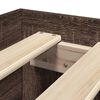 vidaXL Bettgestell ohne Matratze Braun Eiche 90x200 cm Holzwerkstoff