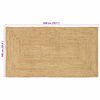 vidaXL Bereichsteppich Beige 100 x 200 cm Jute