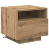 vidaXL Nachttisch Artisan-Eiche 40 x 39 x 37 cm Holzwerkstoff