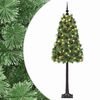 vidaXL K&uuml;nstlicher Weihnachtsbaum mit klappbaren Zweigen und Kugeln