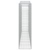 vidaXL Gabionen mit Hochbogen 6 Stk. 400x50x180/200cm Verzinktes Eisen