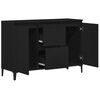 vidaXL Sideboard Schwarz Eichen-Optik 104 x 35 x 70 cm Holzwerkstoff