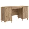 vidaXL Schreibtisch Artisan-Eiche 142,5 x 50 x 75 cm Holzwerkstoff