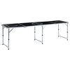 vidaXL Klappbarer Bier-Pong-Tisch 240 cm Schwarz