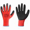 vidaXL Arbeitshandschuhe 24 Stk. Rot und Schwarz 9 / l Latexbeschichtung