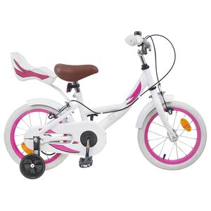 vidaXL Kinderfahrrad 16 Zoll f&uuml;r 4-6 Jahre alt Wei&szlig;