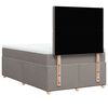 vidaXL Boxspringbett mit Matratze Taupe 120x200 cm Stoff