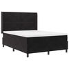 vidaXL Boxspringbett mit Kopfteil Schwarz 140 x 200 cm Samt