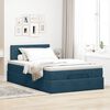 vidaXL Ottoman-Bett mit Matratze Dunkelblau 120x200 cm Samt