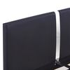 vidaXL Bettgestell ohne Matratze Schwarz Kunstleder 135x190 cm